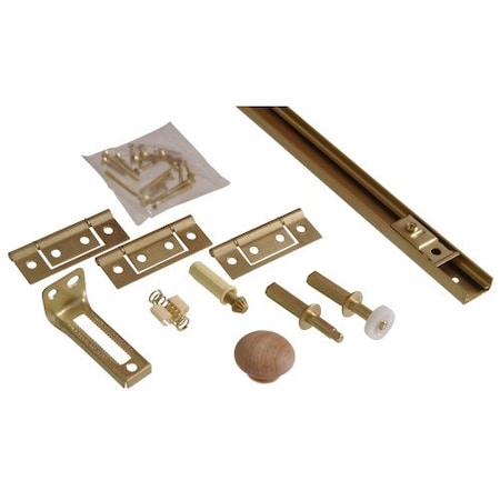 Hillman 72 BRASS BIFLD HDWRE SET 852954